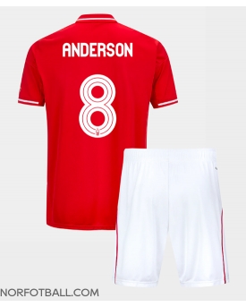 Billige Fotballdrakt Nottingham Forest Elliot Anderson #8 Replika Hjemmedraktsett Barn 2025-26 Kortermet (med bukser)